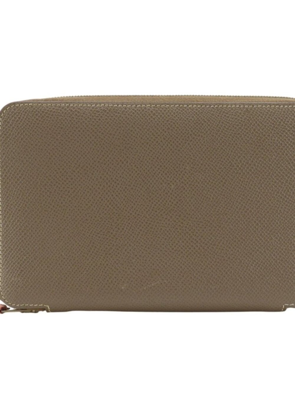 HERMES Silky Daily GM Notebook cover Etope Gray / pink Epsom Women